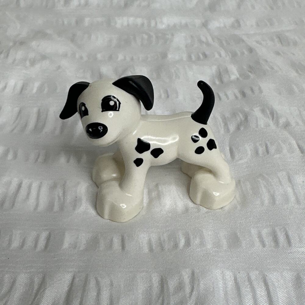 Lego Duplo White Dog Animal Dalmatian Replacement Figure